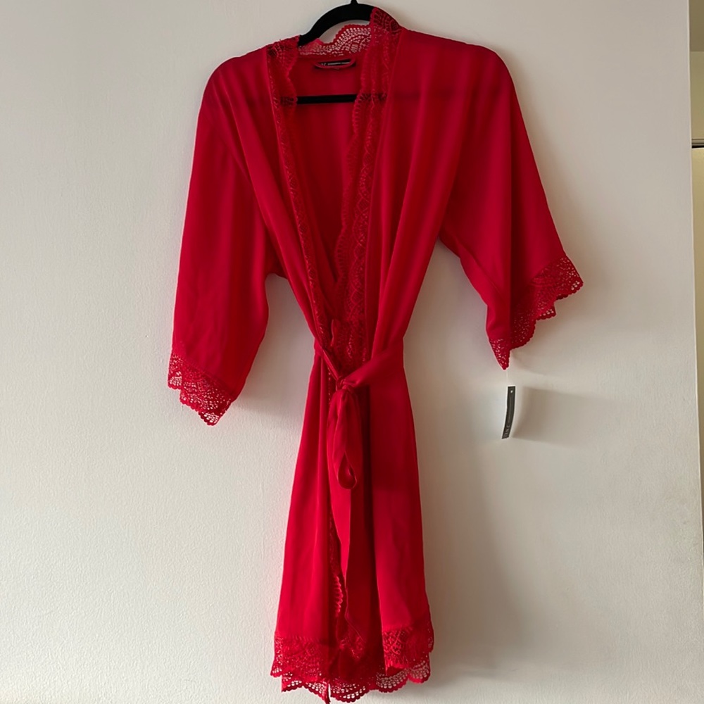 International Concepts Intimates Red Robe